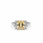 Vintage Sunlight Emerald Cut Ring