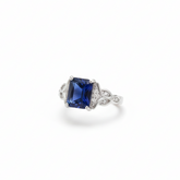 Victorian Garden" Blue Gemstone Ring