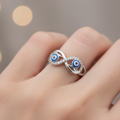 Infinity Evil Eye Protection Ring