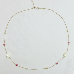 18K Minimal Beaded Gold Chain