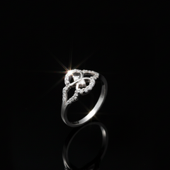 Love's Flow Intertwined Ring