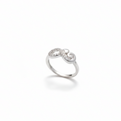 Infinity Heart Sparkle Ring