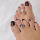 Trio Charm Toe Ring