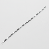 Silver Bar & Link Chain Bracelet