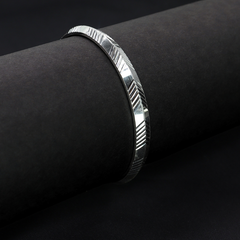 Modern Silver Kada for Men