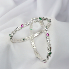 Classic Elegance Silver Bangle