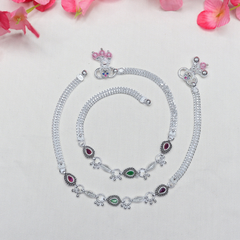 Colorful Stone Ghungroo Payal
