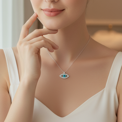 Sparkle Evil Eye Protection Necklace