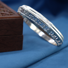 Devotional Silver Kada for Boys