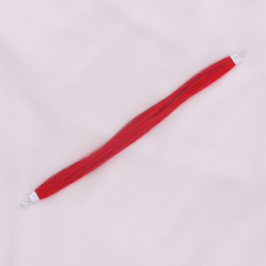 Silver Red Thread Moli Bracelet