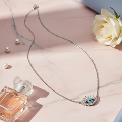 Glamour Evil Eye Marquise Necklace