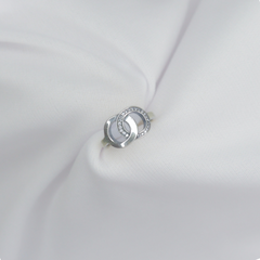 Silver Interlocking Circles Ring