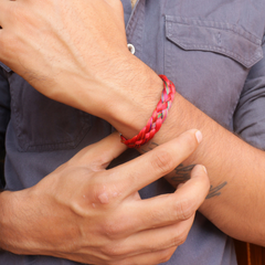 Silver Braided Moli Bracelet
