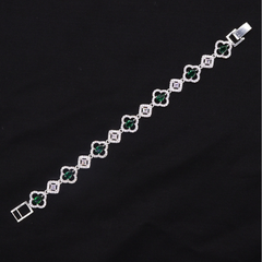 Silver Clover Elegance Bracelet