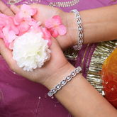 Graceful Silver Bangles