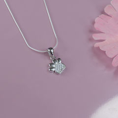 Silver Dog Lover Pendant