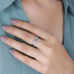 Celestial Love Silver Ring
