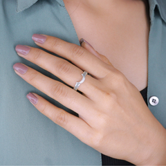 Lunar Glow Silver Ring