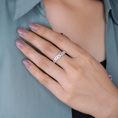 Lustre Silver Ring