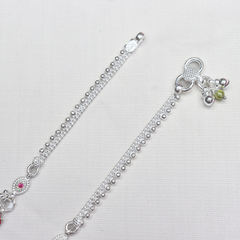 Elegant Silver Payal – Timeless Traditional Design