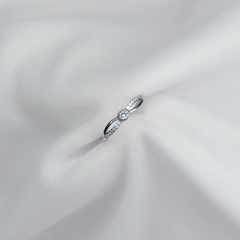 Graceful Double Band Silver Ring