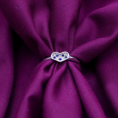 Sapphire Heart Elegance Ring