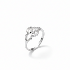 Love's Flow  Intertwined Ring
