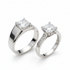 Modern Majesty" Engagement Pair