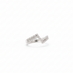 Twist Spark Sterling Silver Ring
