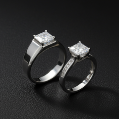 Modern Majesty" Engagement Pair