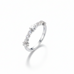 Love Code Half Eternity Ring