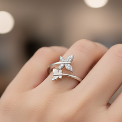 Twin Petals Ring