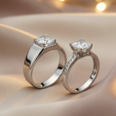 Modern Majesty" Engagement Pair