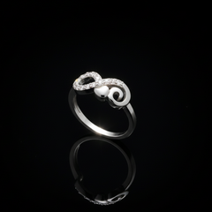 Infinity Heart Sparkle Ring