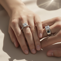 Modern Majesty" Engagement Pair