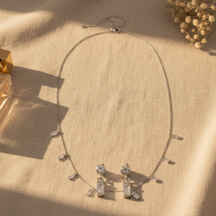 Baguette Drop Dainty Jewelry Set