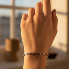 Silver Heartline Bracelet – 92.5 Sterling Silver