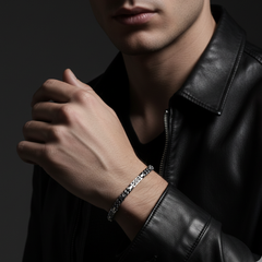 The Royal Greek Key ID Bracelet