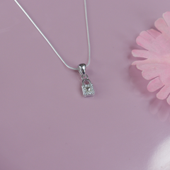 Silver Lock & Key Couple Pendant