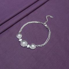 Radiant Bloom Silver Bracelet