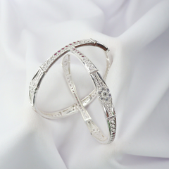 Pure Shine Silver Bangles