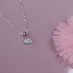 Silver Lotus Pendant