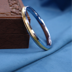 Elegant Sterling Silver Kada for Boys