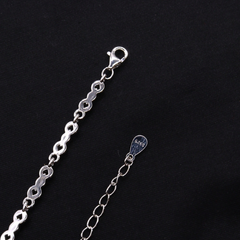 Triple Heart Silver Chain Bracelet