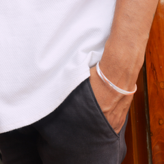 Classic Plain Silver Kada for Men