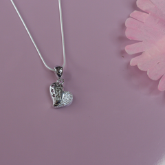 Connected Hearts Silver Pendant