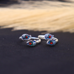 Petite Bloom Silver Toe Ring