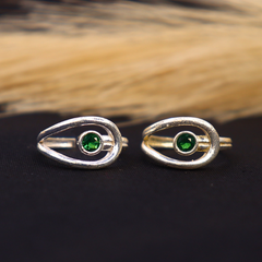 Emerald Glow Toe Ring