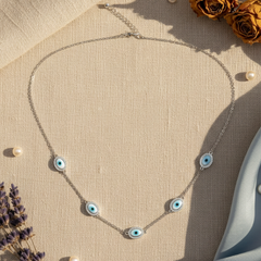 Five-Station Evil Eye Protection Necklace