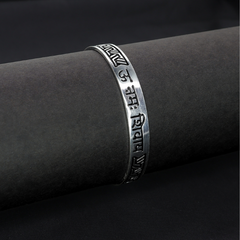 Om Namah Shivaya Silver Kada for Men